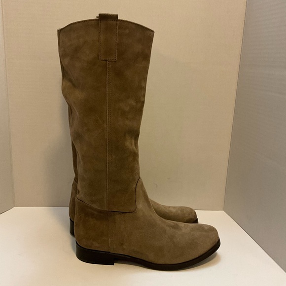 Vera Gomma Suede Taupe Boots 40 - Picture 4 of 6